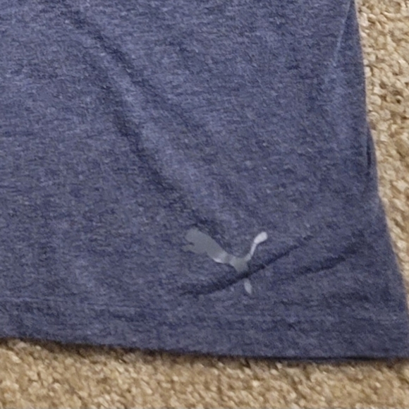 PUMA Womens Dark Gray Shirt Size Medium Short Sleeve Crew Neck - Picture 4 of 4